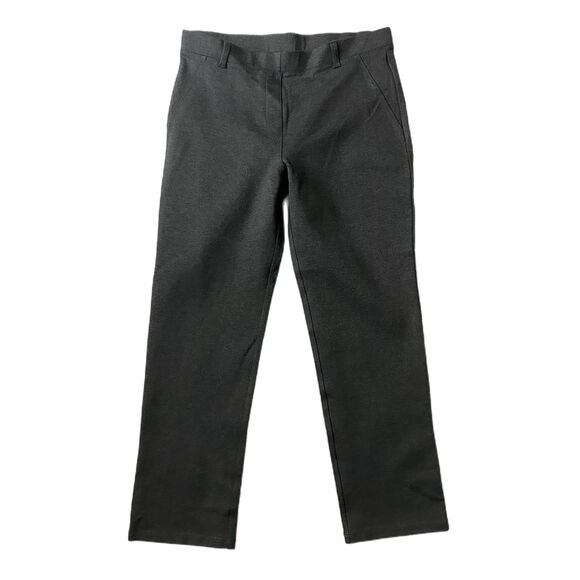 NEW Quince Ultra-Stretch Ponte Straight Leg Pant in Charcoal Size Medium Petite - Picture 2 of 8
